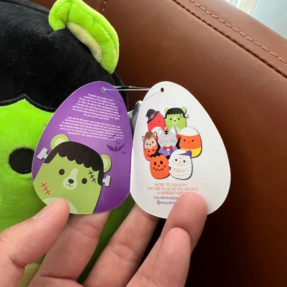 Len the Green Frankenstein Bear 8” Squishmallow - Picture 3 of 6